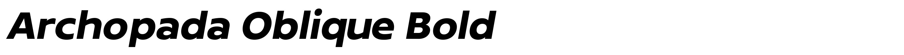 Archopada Oblique Bold